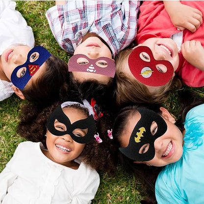 Superhero Masks For Kids Party 35 Pack