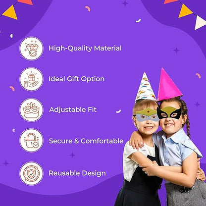 Superhero Masks For Kids Party 35 Pack