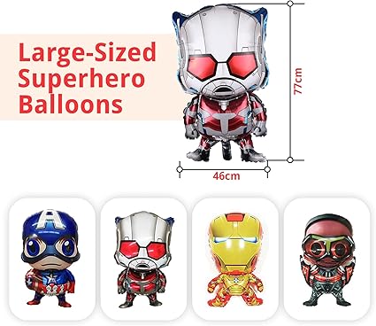 72 Pack Superhero Birthday Party Decorations Set with Balloons Arch